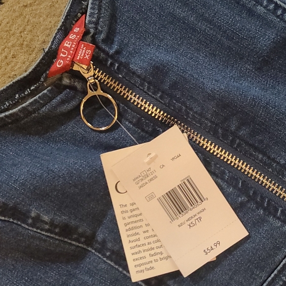 Brand new, never worn Jean mini dress - Picture 2 of 3